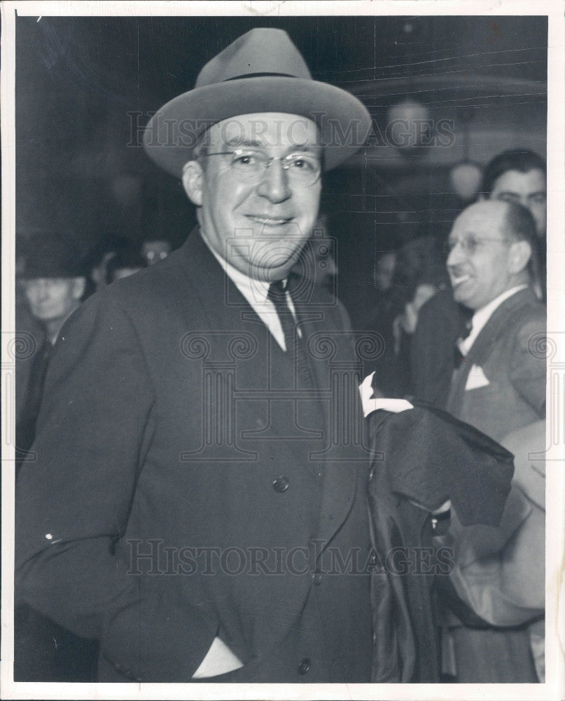 1940 Bay City MI Businessman C Trombley Press Photo - Historic Images