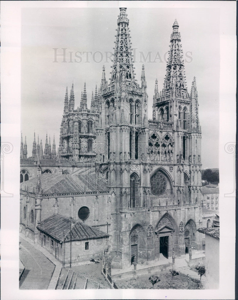 1941 Burgos Spain Gothic Cathedral Press Photo - Historic Images