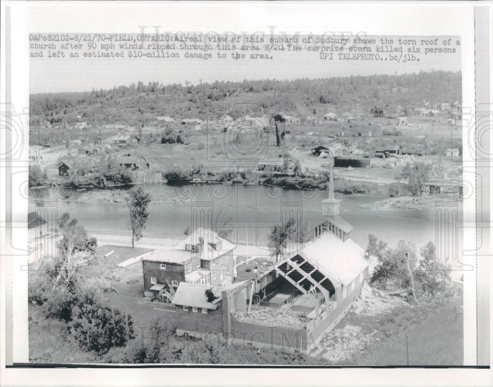 1970 Field Ontario Hurricane Press Photo - Historic Images