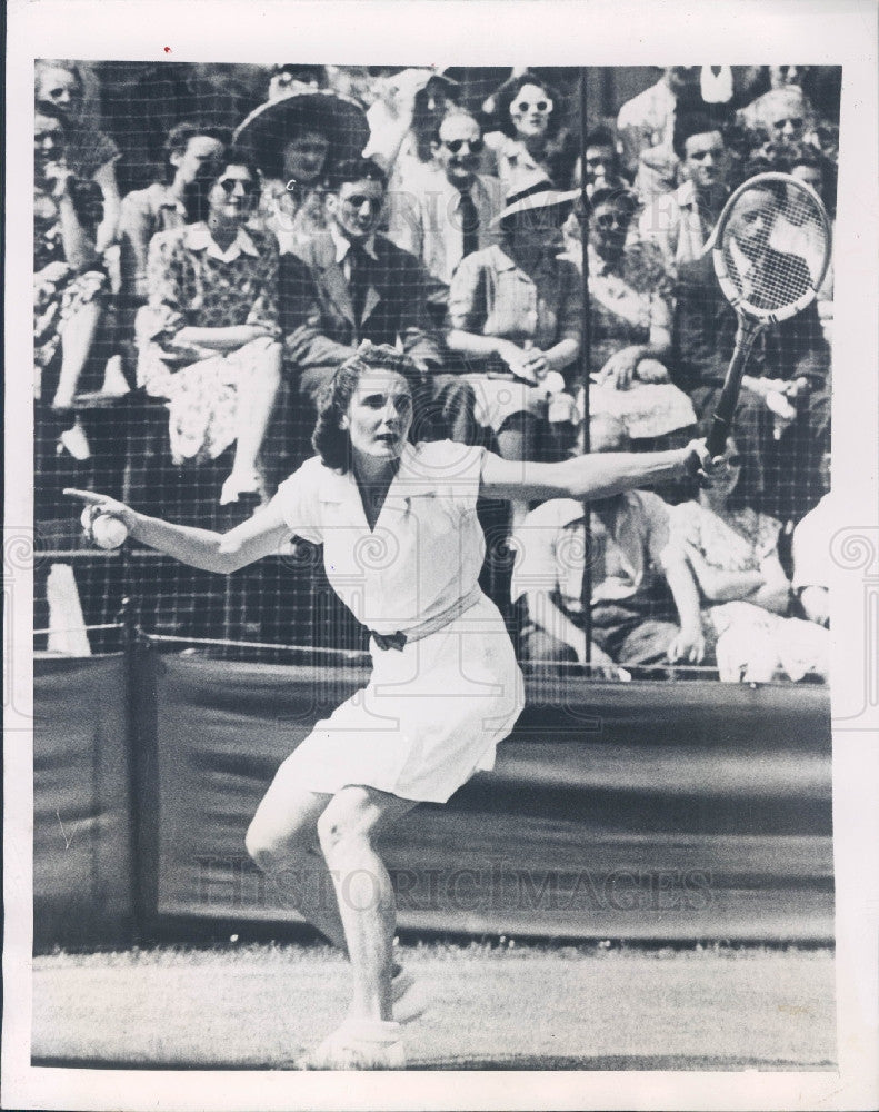 1947 British Tennis Champ Kay Stammers Press Photo - Historic Images