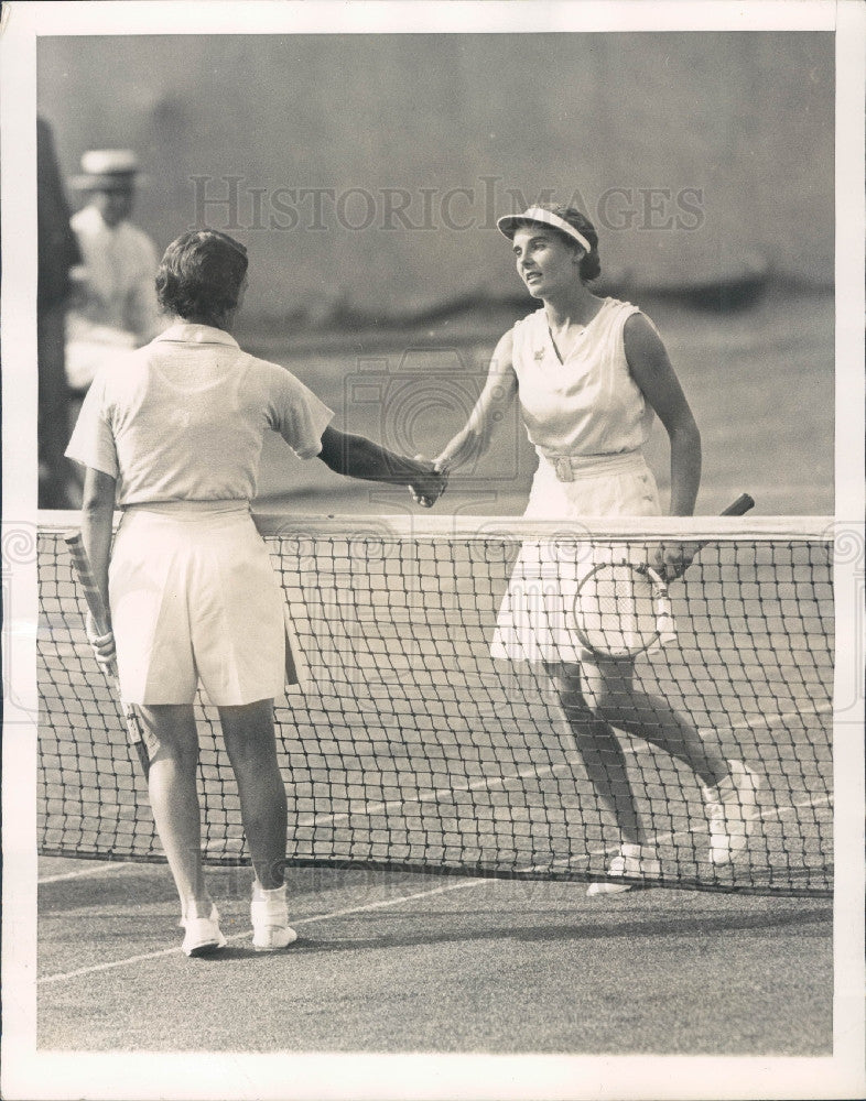 1935 Tennis Champs K Stammers H Jacobs Press Photo - Historic Images