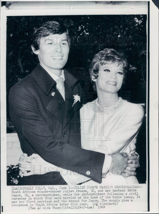 1969 Actress Juliet Prowse Press Photo - Historic Images