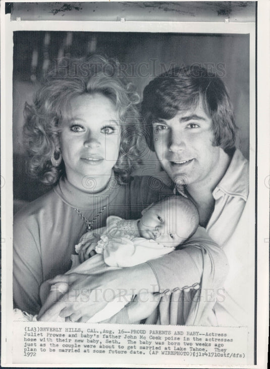 1972 Actress Juliet Prowse Press Photo - Historic Images