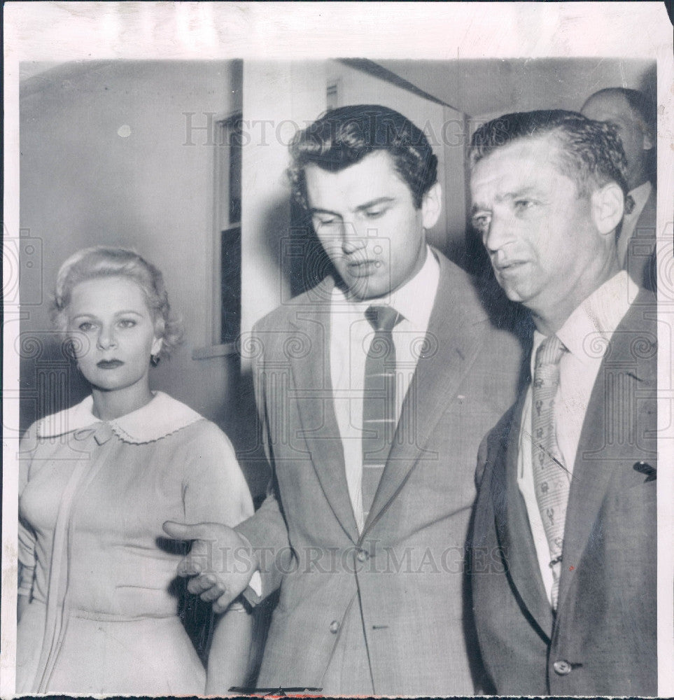 1955 Actor Edmond Purdom Divorce Press Photo - Historic Images