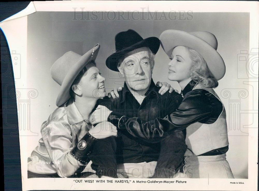 1938 Actors Lewis Stone &amp; Cecelia Parker Press Photo - Historic Images