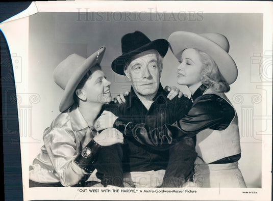 1938 Actors Lewis Stone & Cecelia Parker Press Photo - Historic Images
