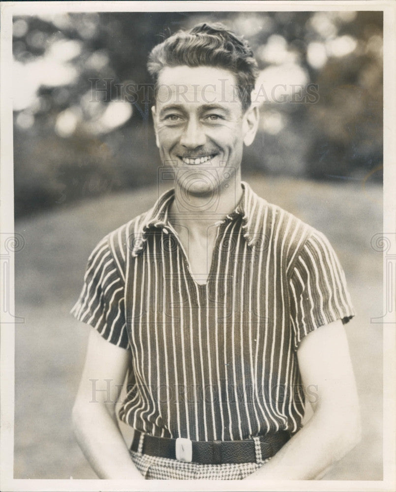 1935 PGA Golfer Charles Sommer Press Photo - Historic Images