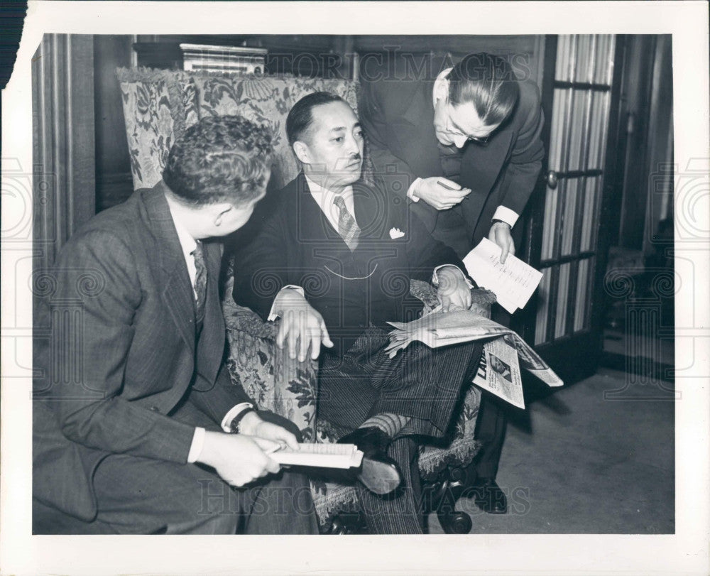 1937 Japanese Diplomat Yakichiro Suma Press Photo - Historic Images