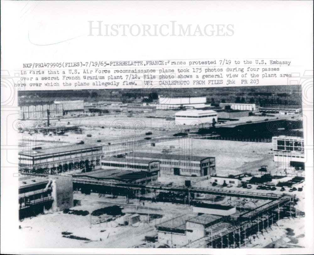 1965 Pierrelatte French Uranium Plant Press Photo - Historic Images