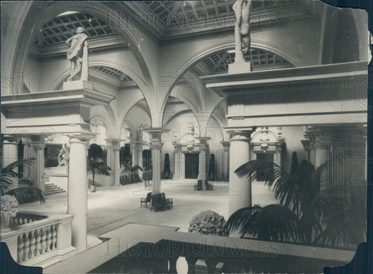 1929 Spain Queen Victoria Eugenia Palace Ibero Photo - Historic Images
