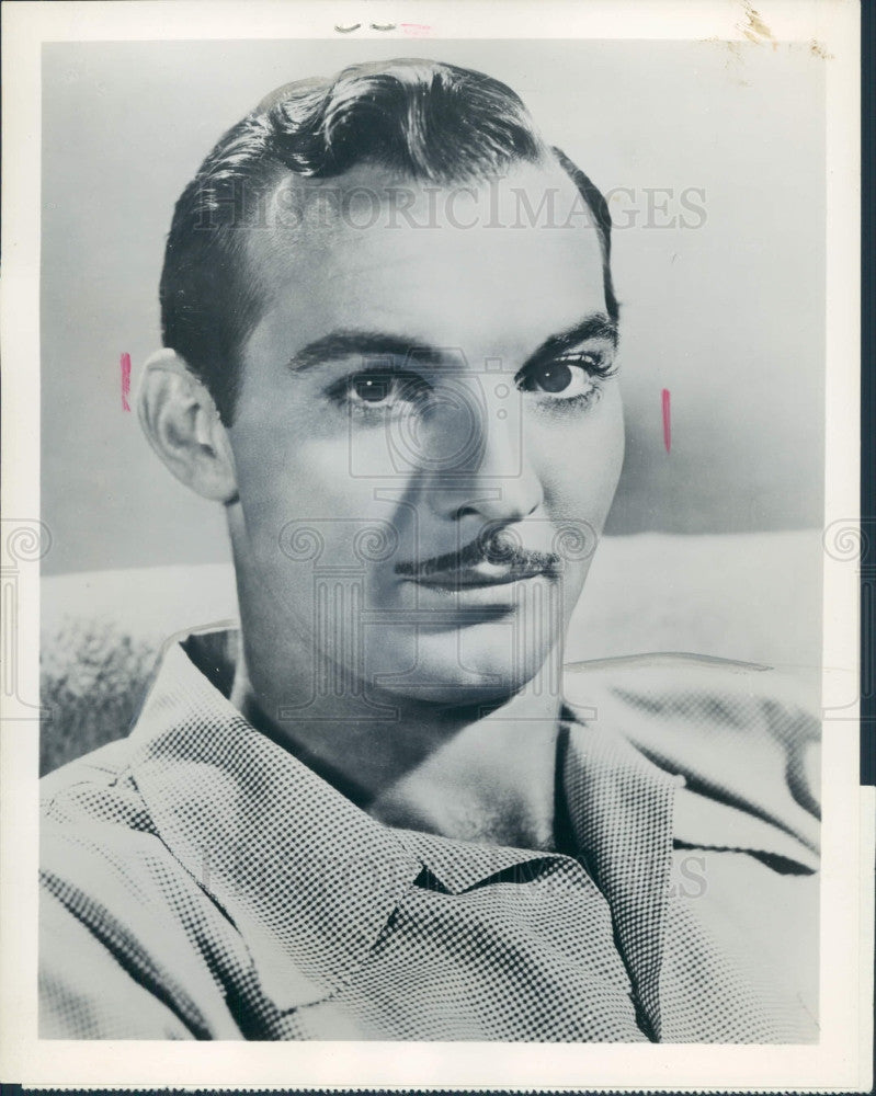 1956 Actor Zachary Scott Press Photo - Historic Images