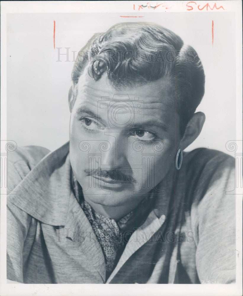 1956 Actor Zachary Scott Press Photo - Historic Images