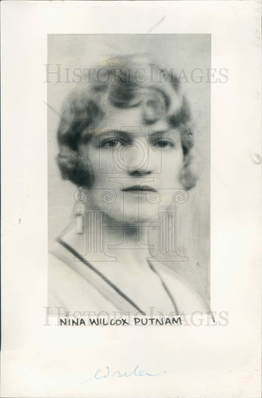 1935 Author Nina Wilcox Putnam Press Photo - Historic Images