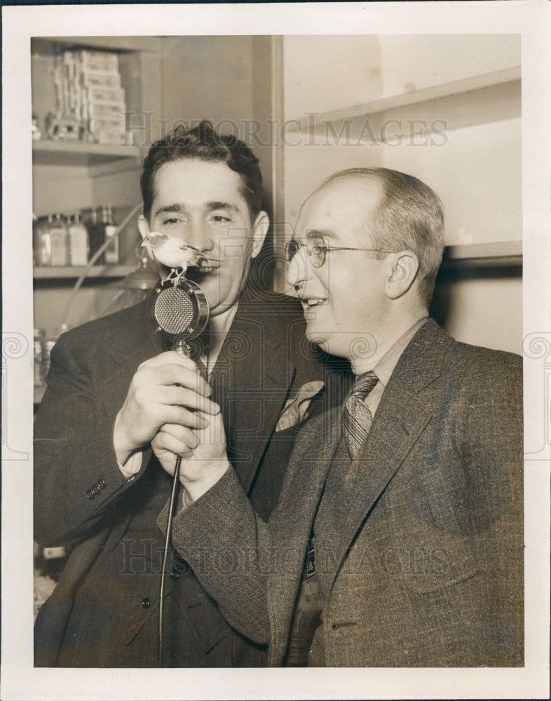 1936 Detroit News Radio Team Frank & Ernest Press Photo - Historic Images