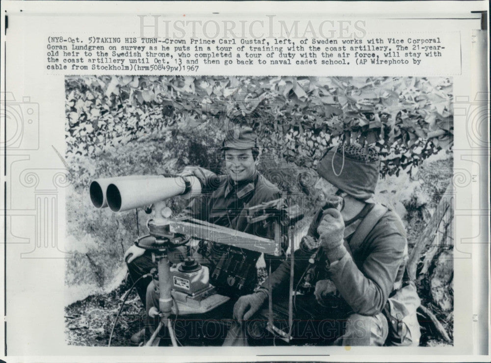 1967 Sweden Crown Prince Carl Gustaf Press Photo - Historic Images