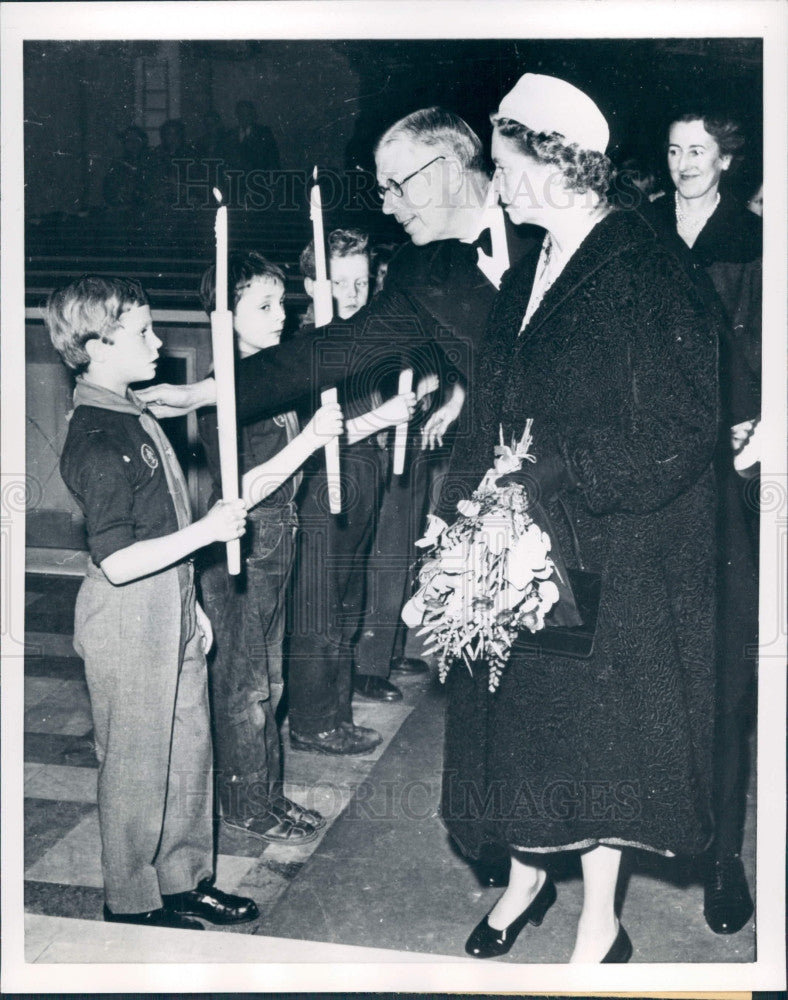 1956 Sweden King Gustaf &amp; CP Carl Gustaf Press Photo - Historic Images