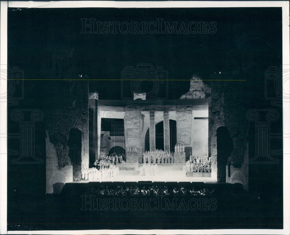 1949 Rome Baths of Caracalla Theater Press Photo - Historic Images