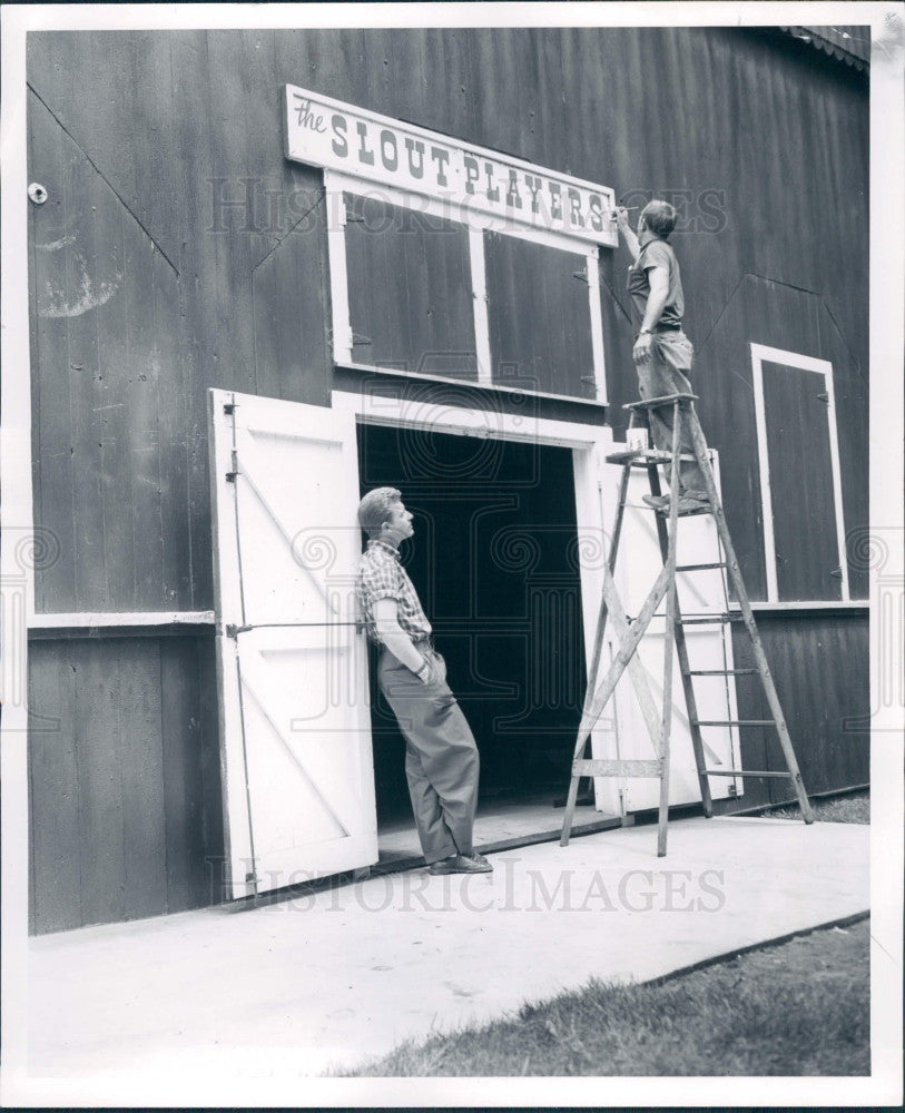 1957 Slout Players Vermontville MI Theater Press Photo - Historic Images