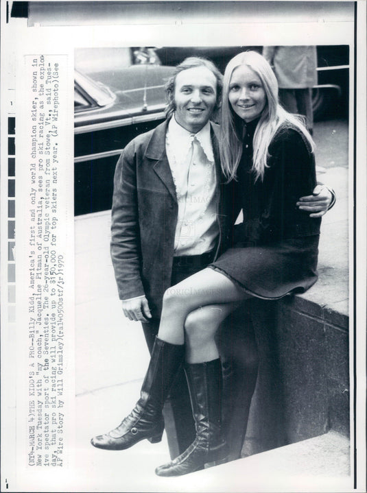 1970 US Skier Bill Kidd Press Photo - Historic Images