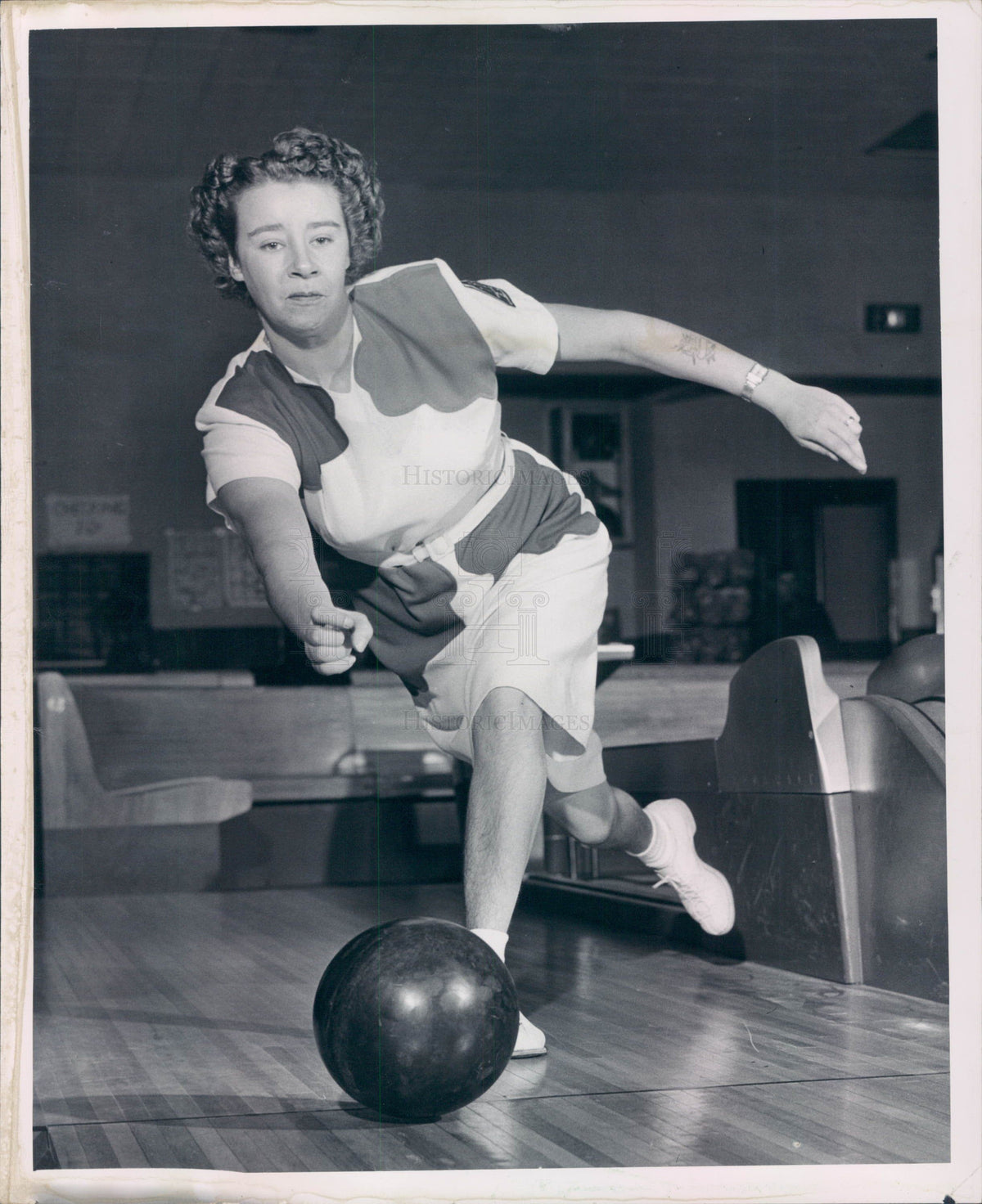 1948 Bowling HOF Doris Knechtges Press Photo - Historic Images