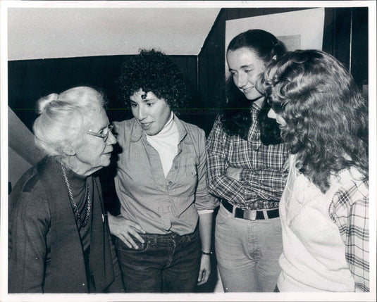 1980 Detroit Gray Panthers Maggie Kuhn Press Photo - Historic Images