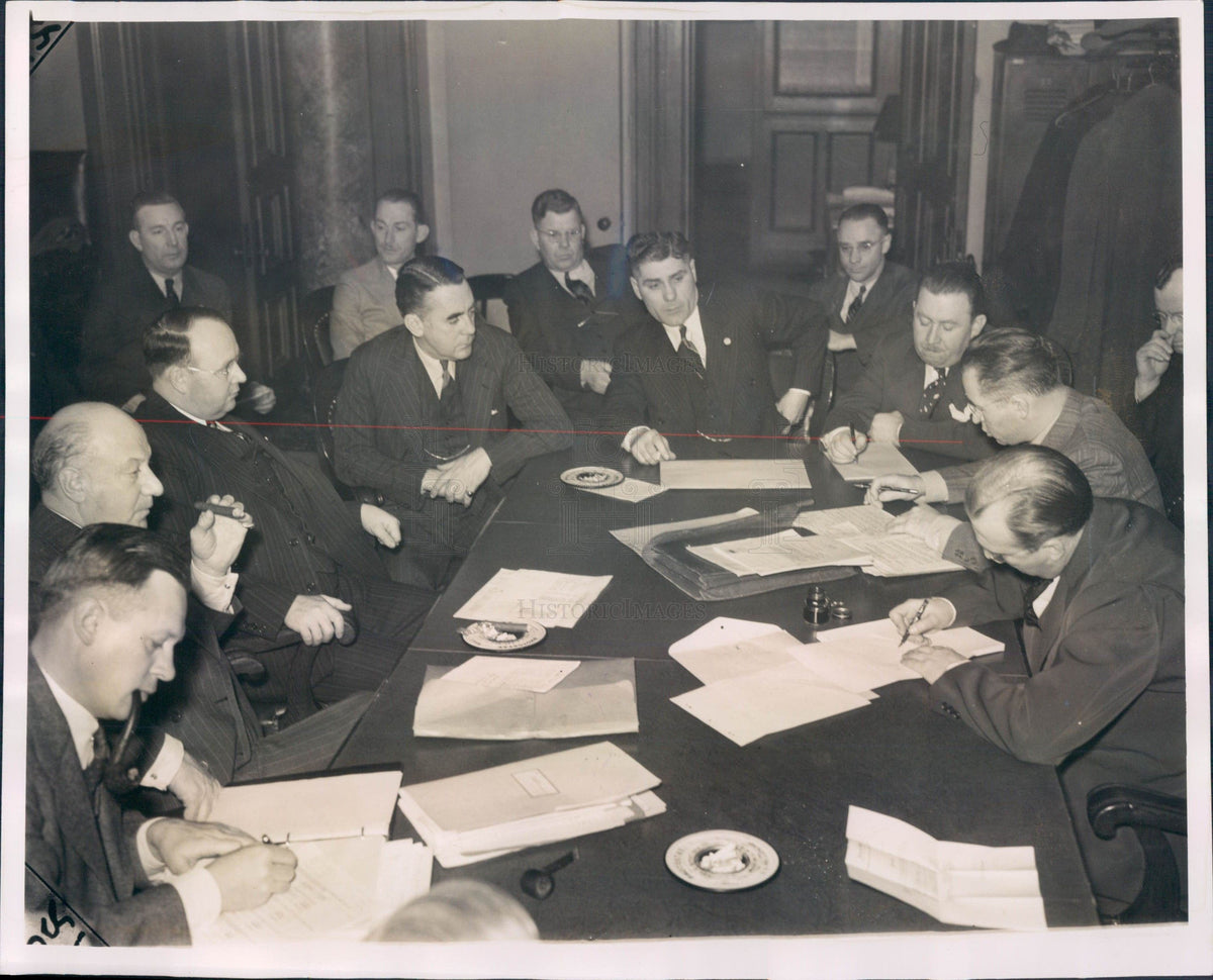 1940 Detroit Street Railways Union Press Photo - Historic Images