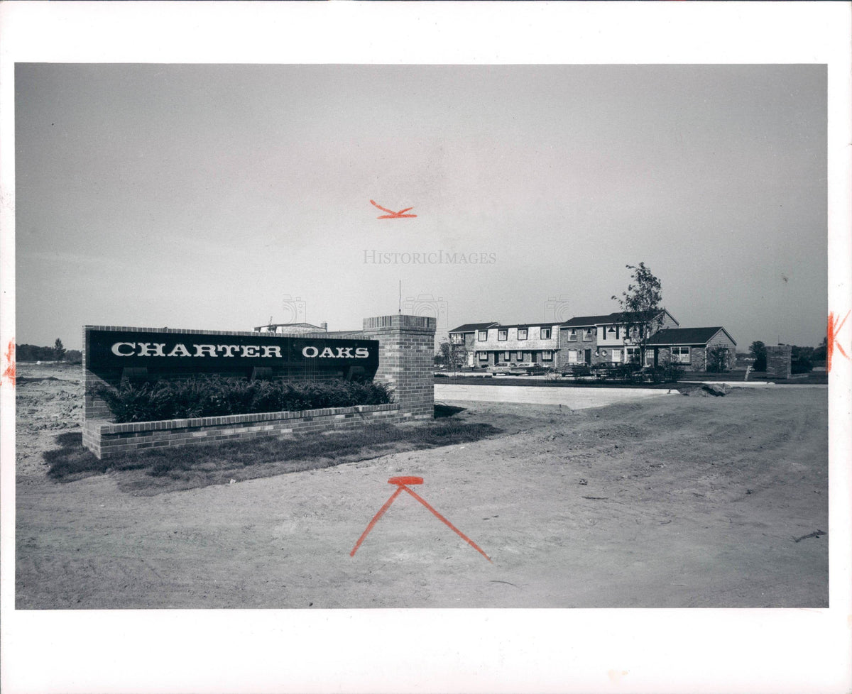 1966 MI Charter Oaks Housing Press Photo - Historic Images