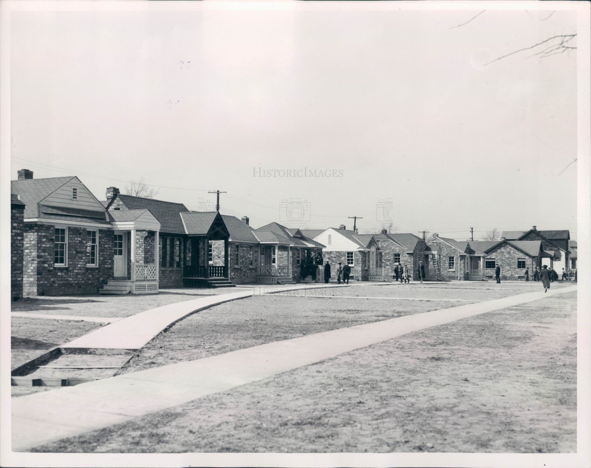 1938 Detroit Dept Public Works Housing Press Photo - Historic Images