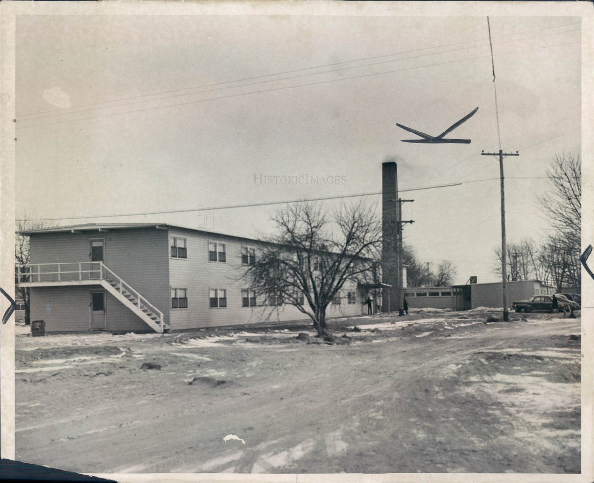 1943 Willow Run MI National Defense Housing Press Photo - Historic Images