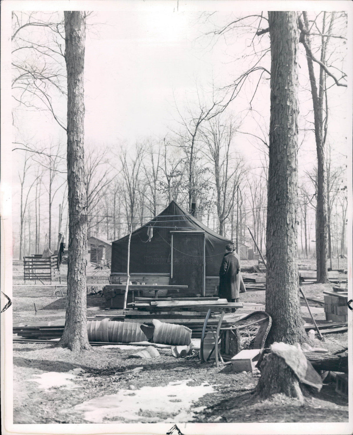 1943 Willow Run MI National Defense Housing Press Photo - Historic Images