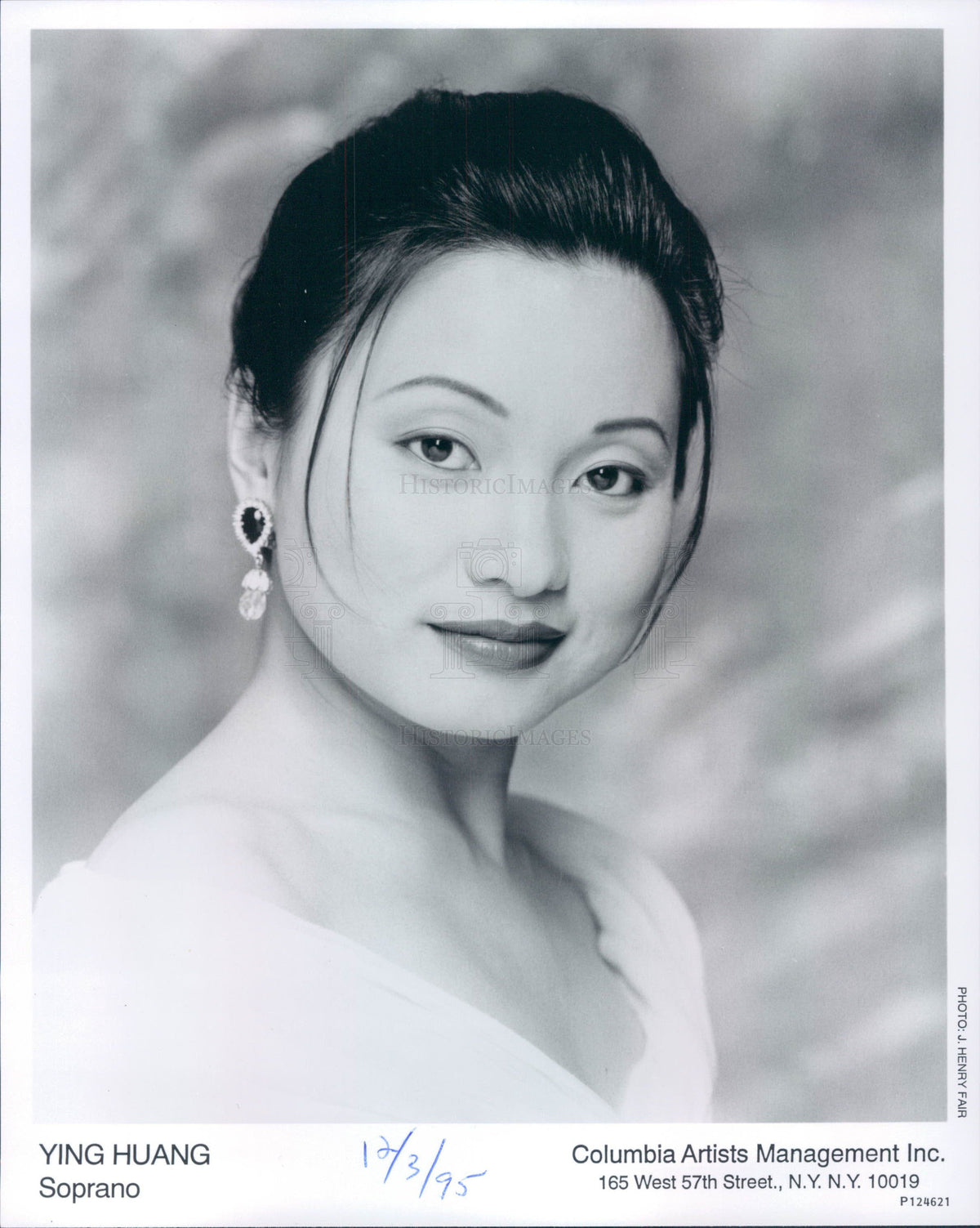 1995 Soprano Ying Huang Press Photo - Historic Images