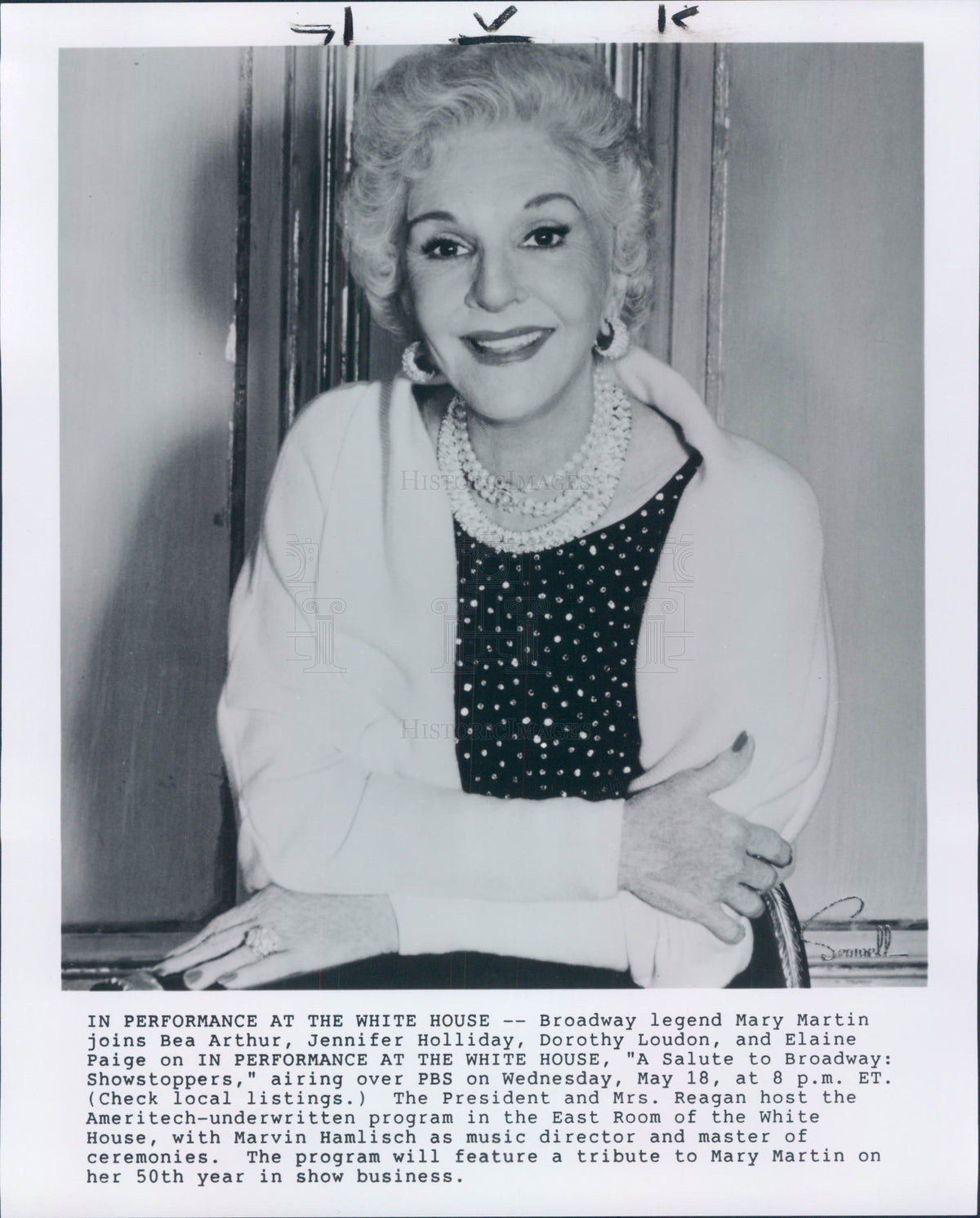 1988 Actress Mary Martin Press Photo - Historic Images
