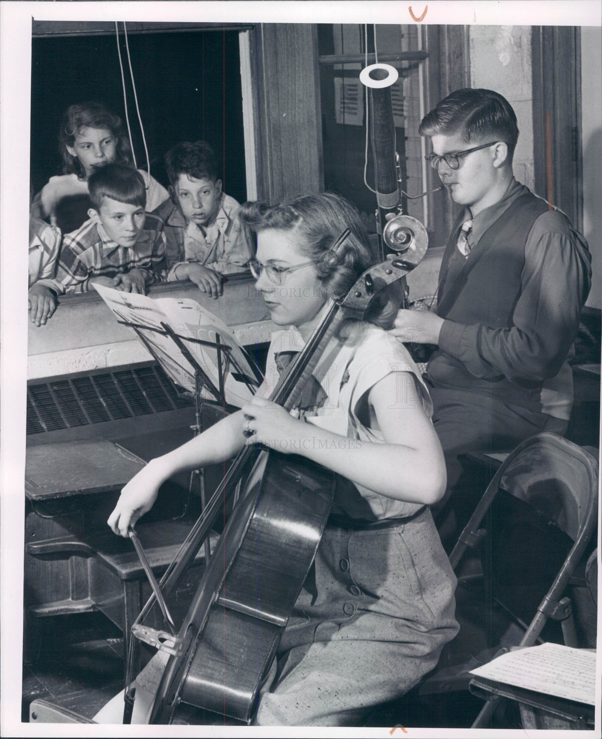 1951 Huntington Woods MI Symphonette Press Photo - Historic Images