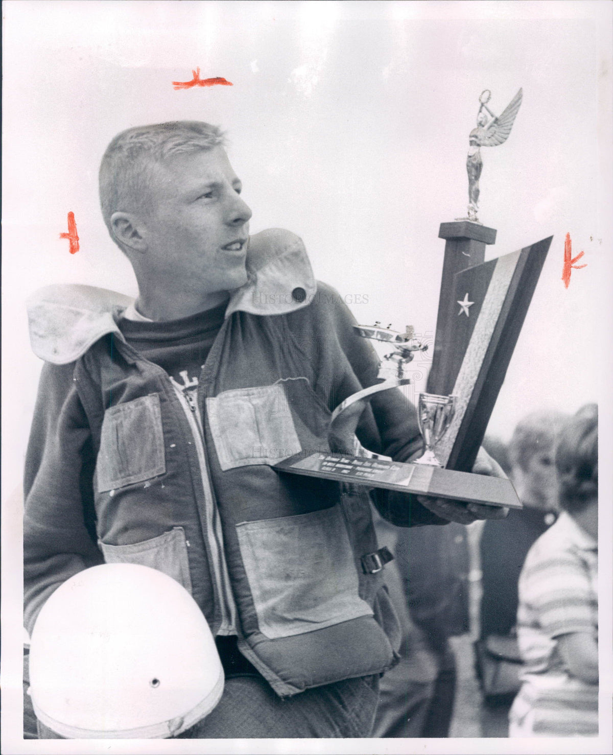 1962 Speed Boat Racer Larry Herman Press Photo - Historic Images