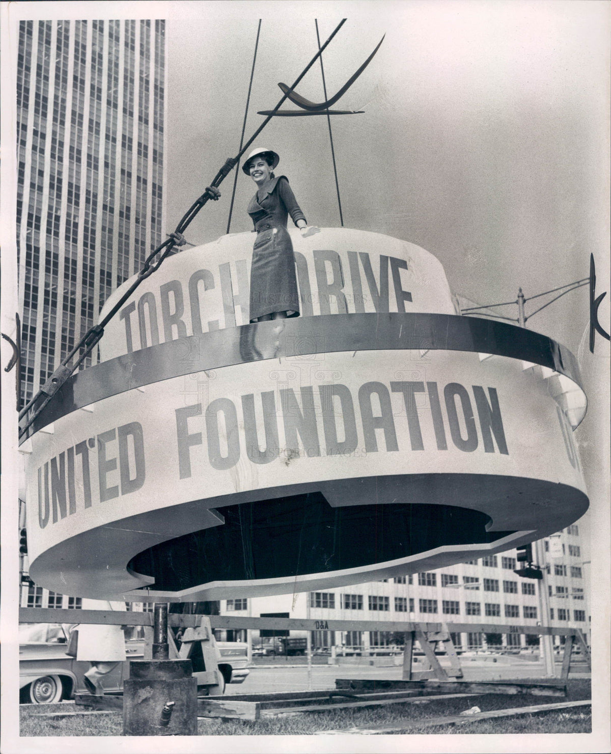 1959 Detroit United Foundation Miss Torchy Press Photo - Historic Images