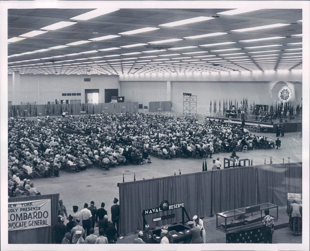 1960 Detroit VFW Convention Hall Press Photo - Historic Images