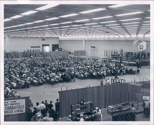 1960 Detroit VFW Convention Hall Press Photo - Historic Images