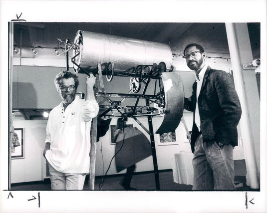 1990 Artist Jim Pallas & Robert Martin Press Photo - Historic Images