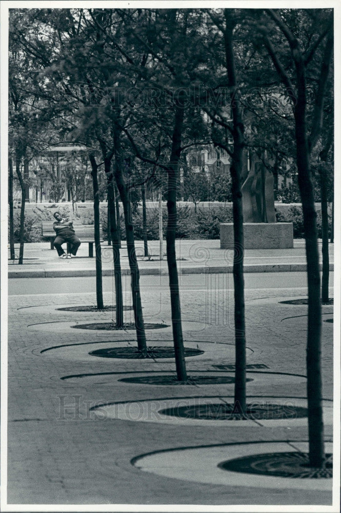 1981 Detroit Washington Blvd Park Press Photo - Historic Images