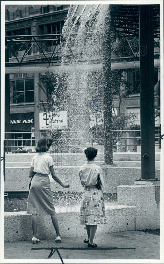 1981 Detroit Washington Blvd Plaza Press Photo - Historic Images