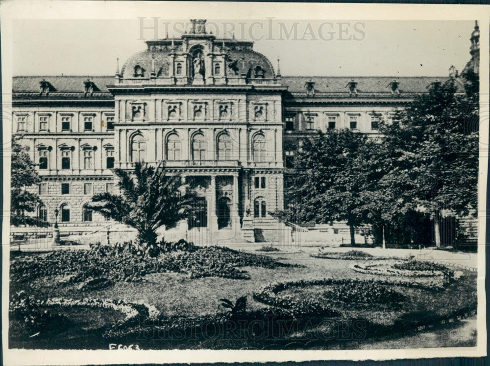 1918 Vienna Austria Palace of Justice Press Photo - Historic Images