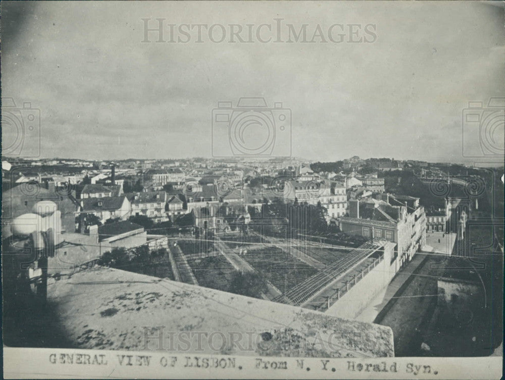 Undated Lisbon Portugal City View Press Photo - Historic Images