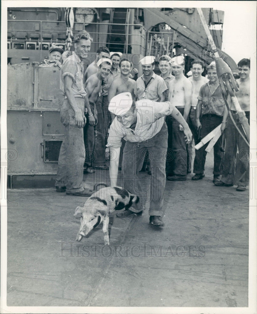 1946 US Navy USS Bracken Press Photo - Historic Images