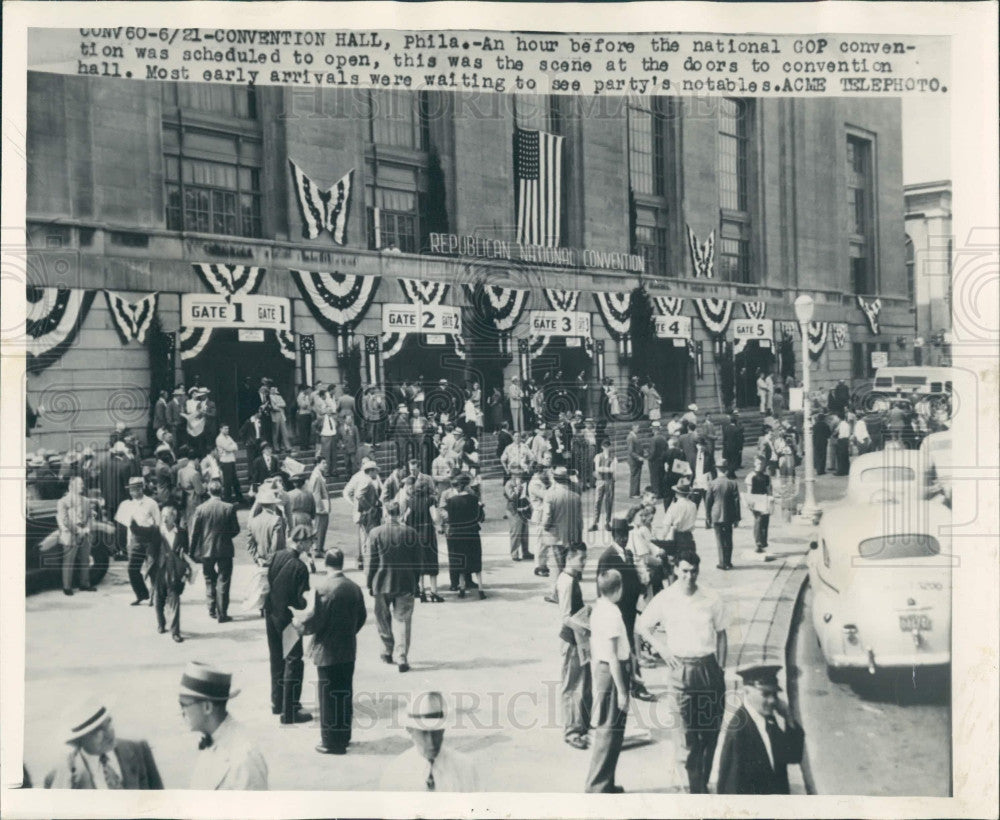 1948 Philadelphia Republican Convention Press Photo - Historic Images