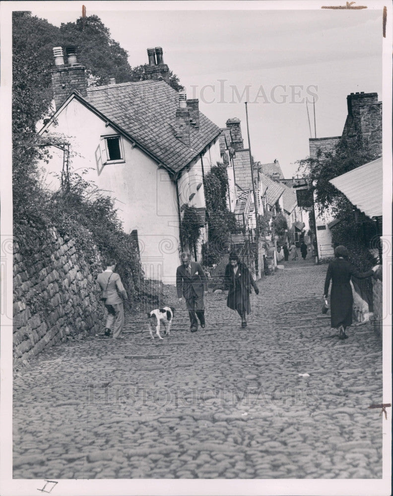 1938 Clovelly Devonshire England Main St Press Photo - Historic Images