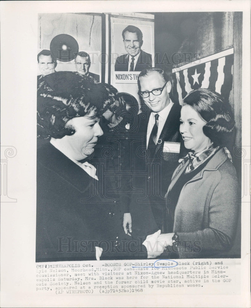 1968 Actress Shirley Temple Press Photo - Historic Images