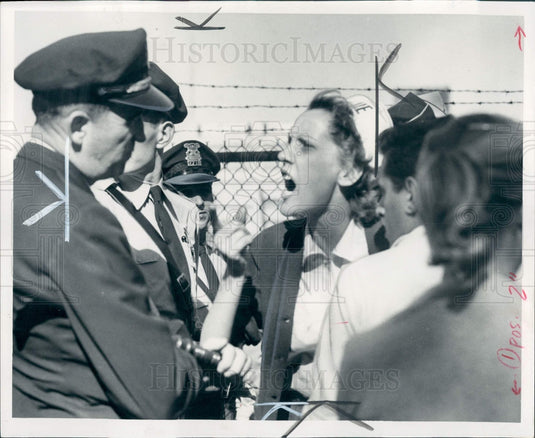 1954 Detroit Square D Strike Press Photo - Historic Images