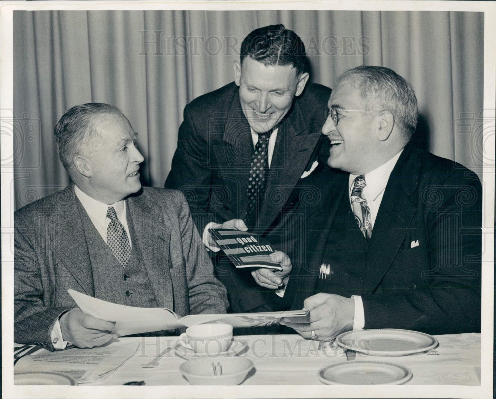 1948 Detroit Mayor Eugene Van Antwerp Press Photo - Historic Images