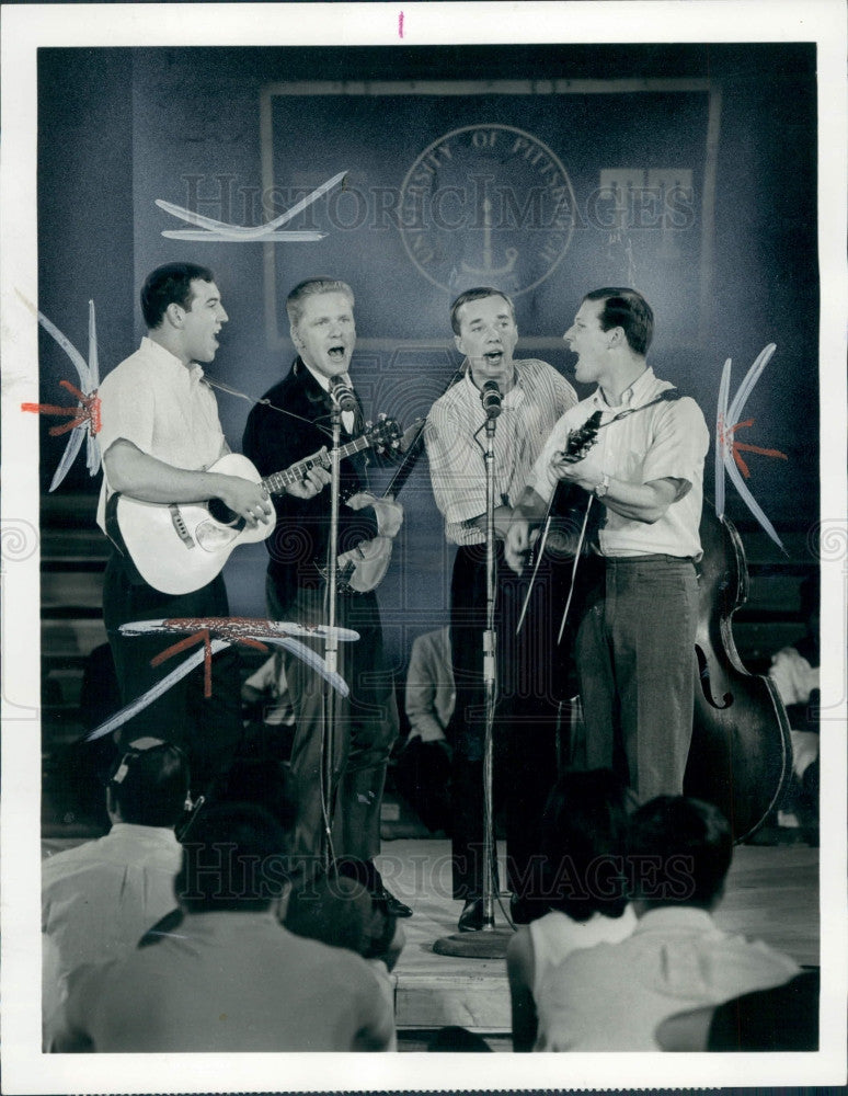 1964 Quartet Brothers Four Press Photo - Historic Images