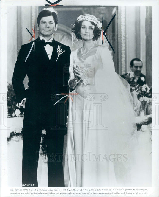1972 Actors Charles Bronson & Jull Ireland Press Photo - Historic Images